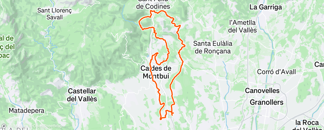 Map of the activity, Sant Feliu / las Elías/ Caldes