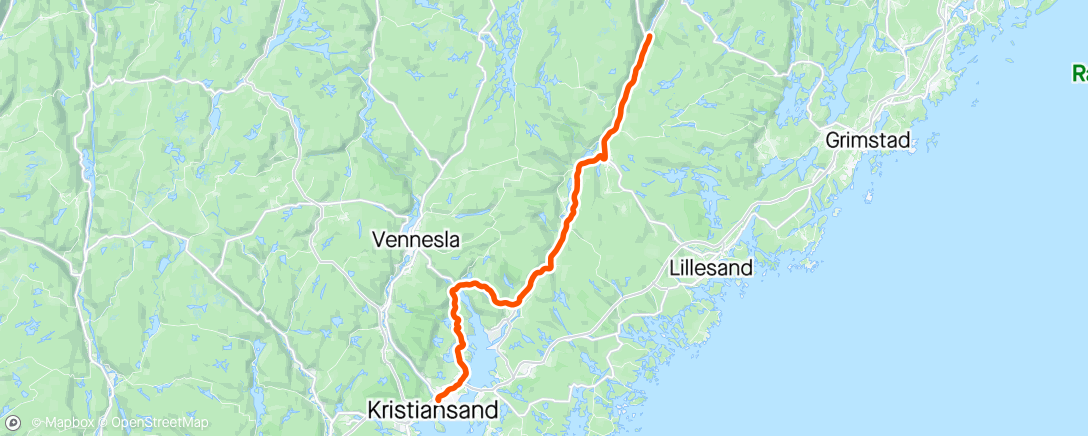 Map of the activity, Senumstad bro på en tirsdag🚴🏾‍♂️🚴‍♀️