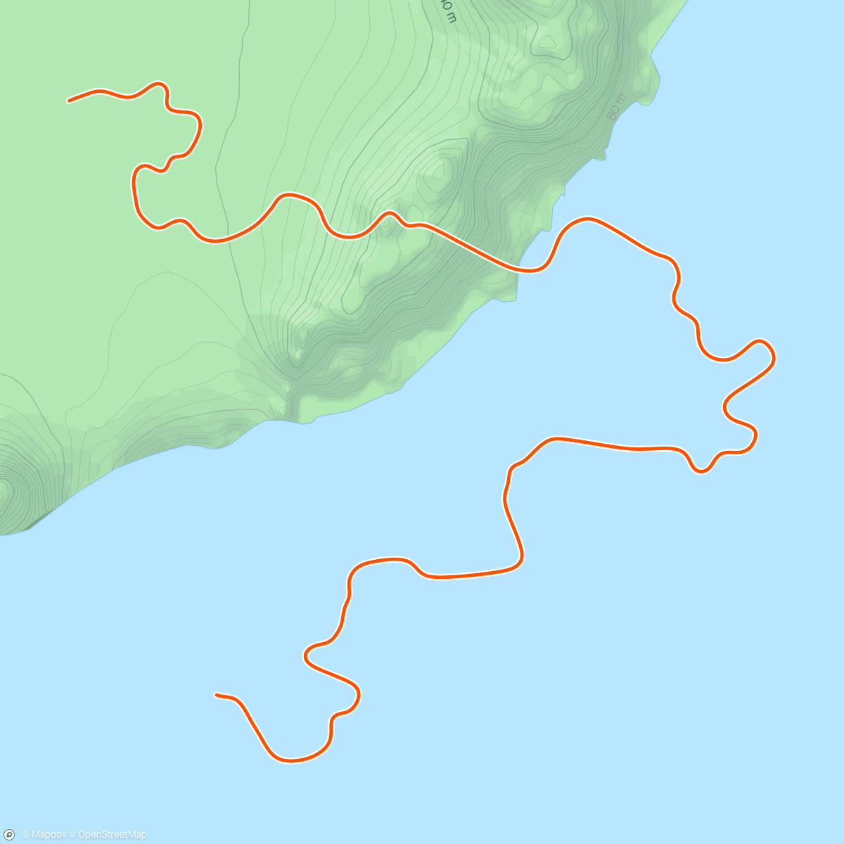 Mapa de la actividad, Zwift - Micro Wave in Watopia