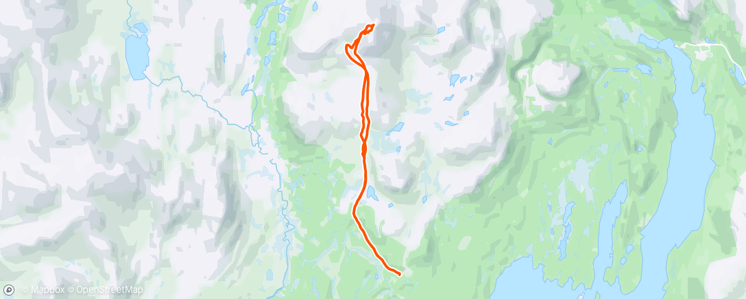 Map of the activity, Rødalshøa