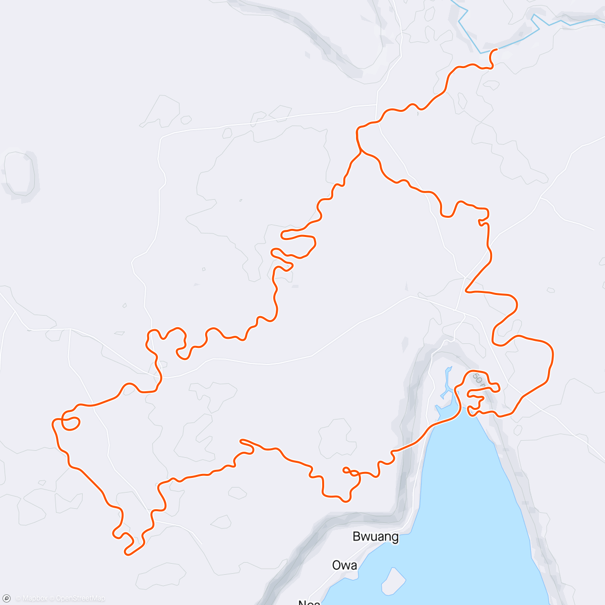 Map of the activity, Zwift - Pacer Group Ride: Makuri 40 in Makuri Islands with Coco