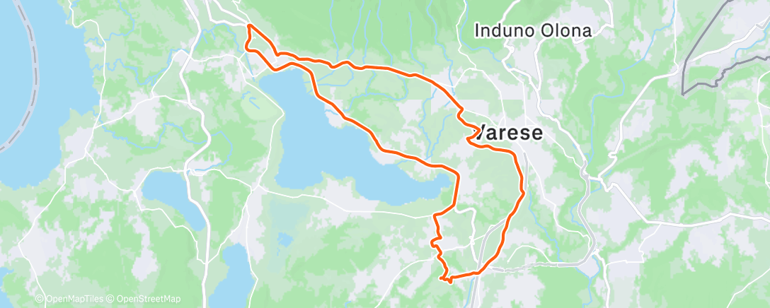 Карта физической активности (Afternoon Ride)