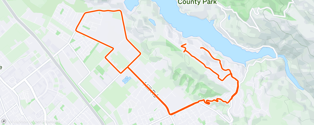 Map of the activity, Lunch Ride