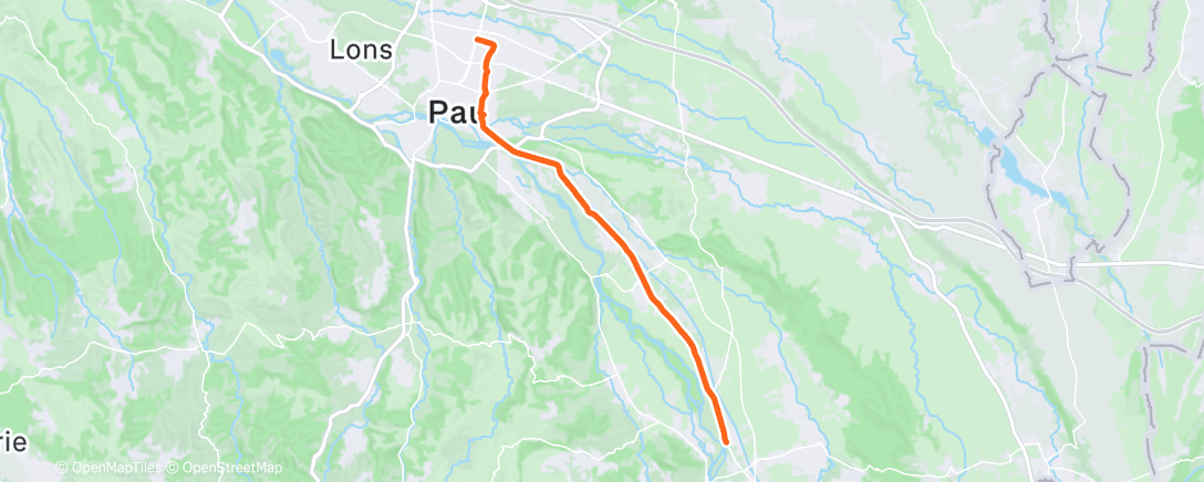 Map of the activity, Velotaf