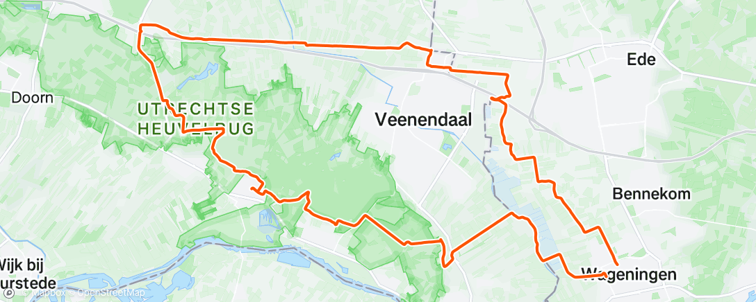 Map of the activity, Rondje gravel with my gravel loco Oscar ;)