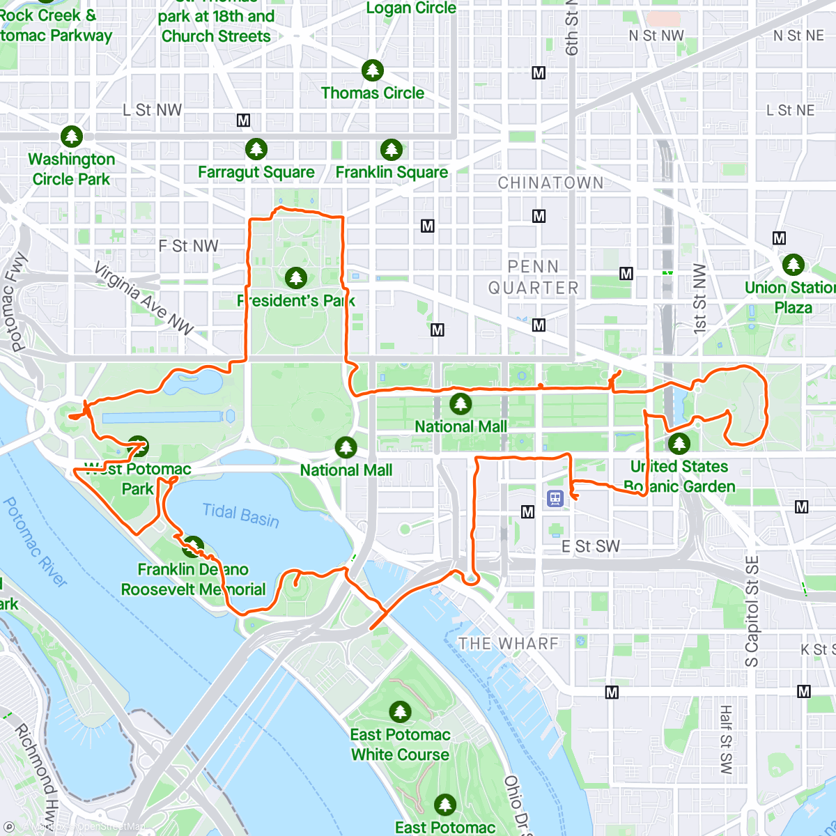 Map of the activity, Seeing the sights.. by bike