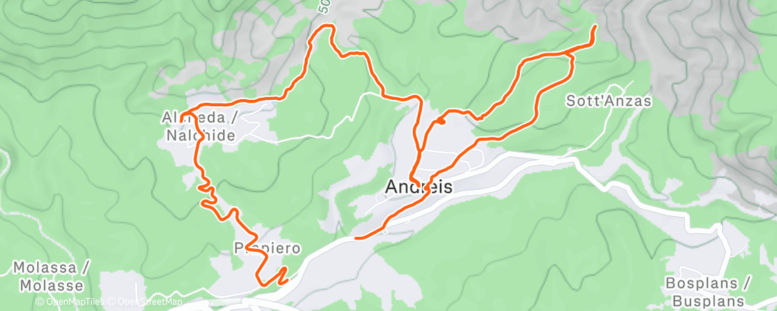 Карта физической активности (Escursione mattutina)