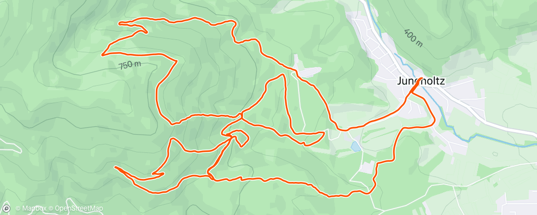 Map of the activity, MTB : Rampage by night 👀