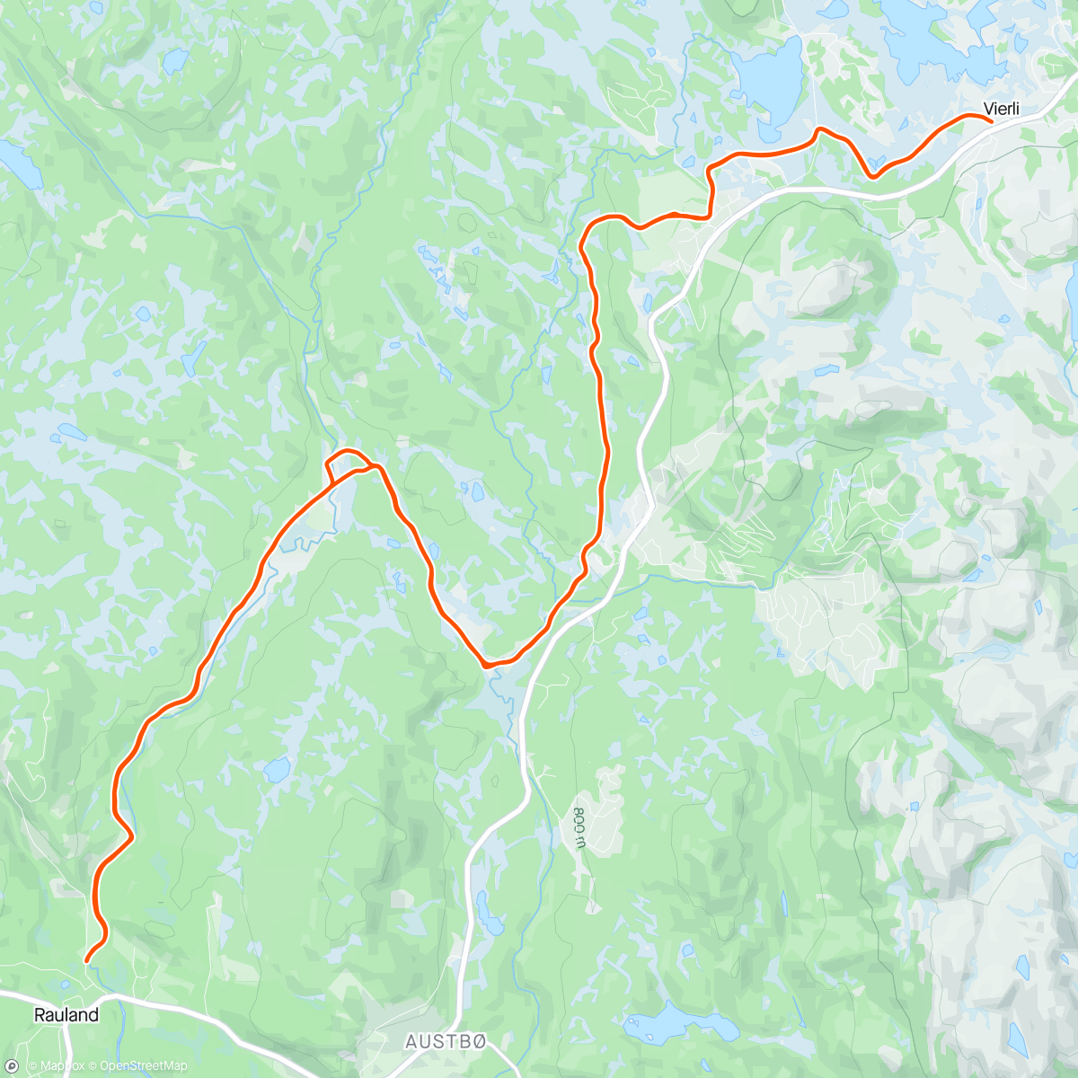 Map of the activity, Påsketur med flokken❄️❄️