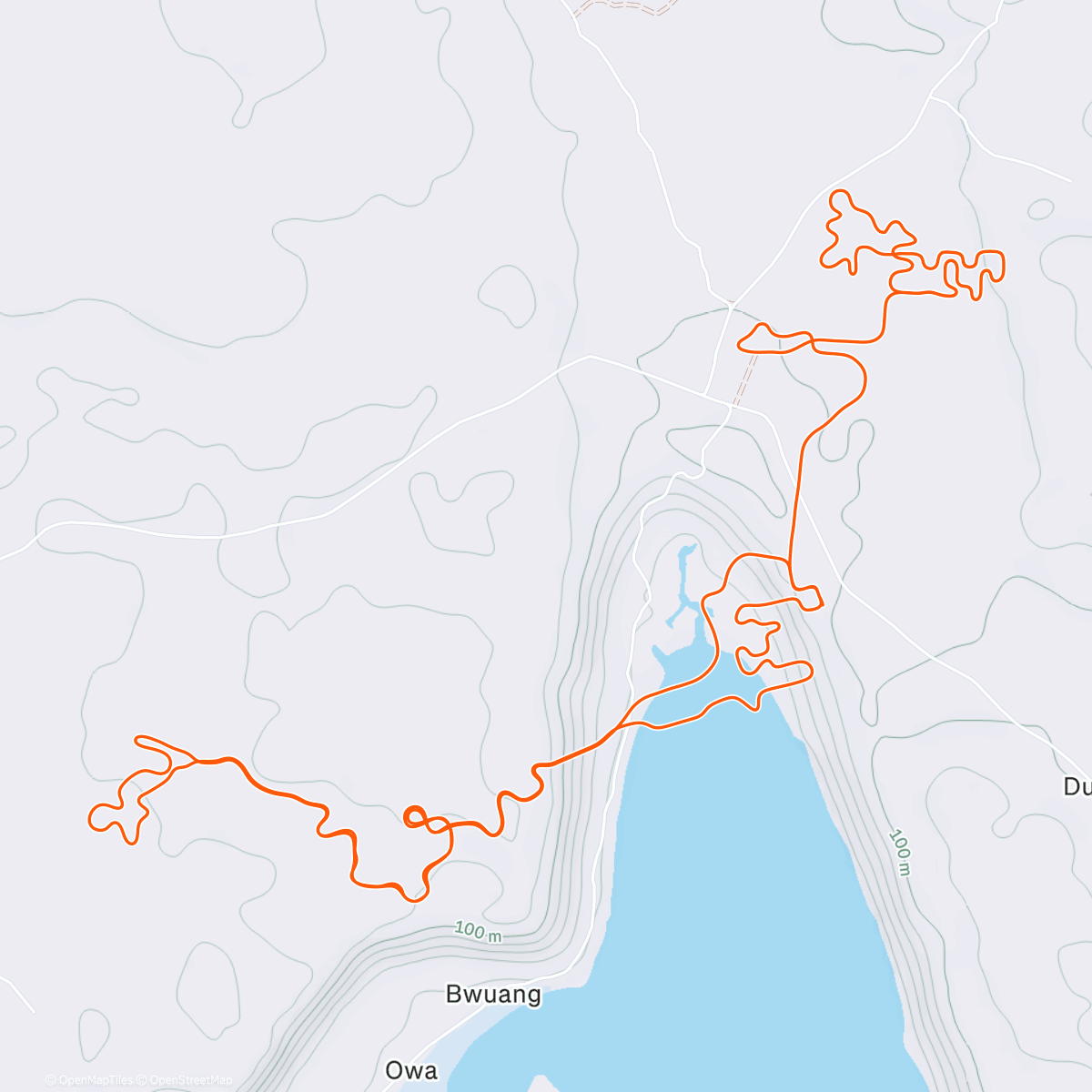 Map of the activity, Zwift - Foundation on Electric Break in Makuri Islands