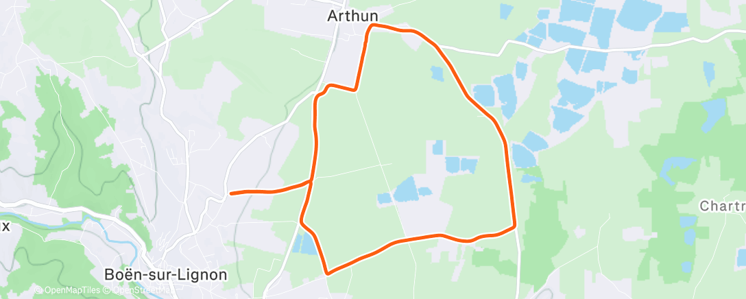 Map of the activity, 1/2 : footing w/❤️