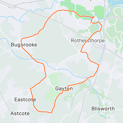 Bugbrooke Gayton Rothersthorpe 21.3 km Road Cycling Route on Strava