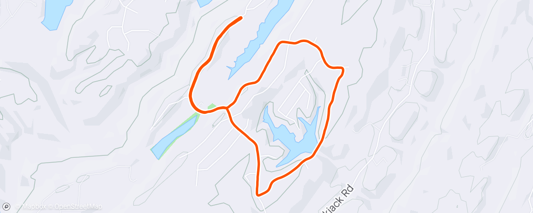 Map of the activity, Afternoon walk/run