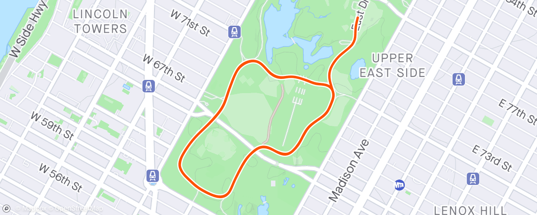 Map of the activity, Zwift - Race: Bullseye Points Race by Herd Racing League (D) on LaGuardia Loop Reverse in New York