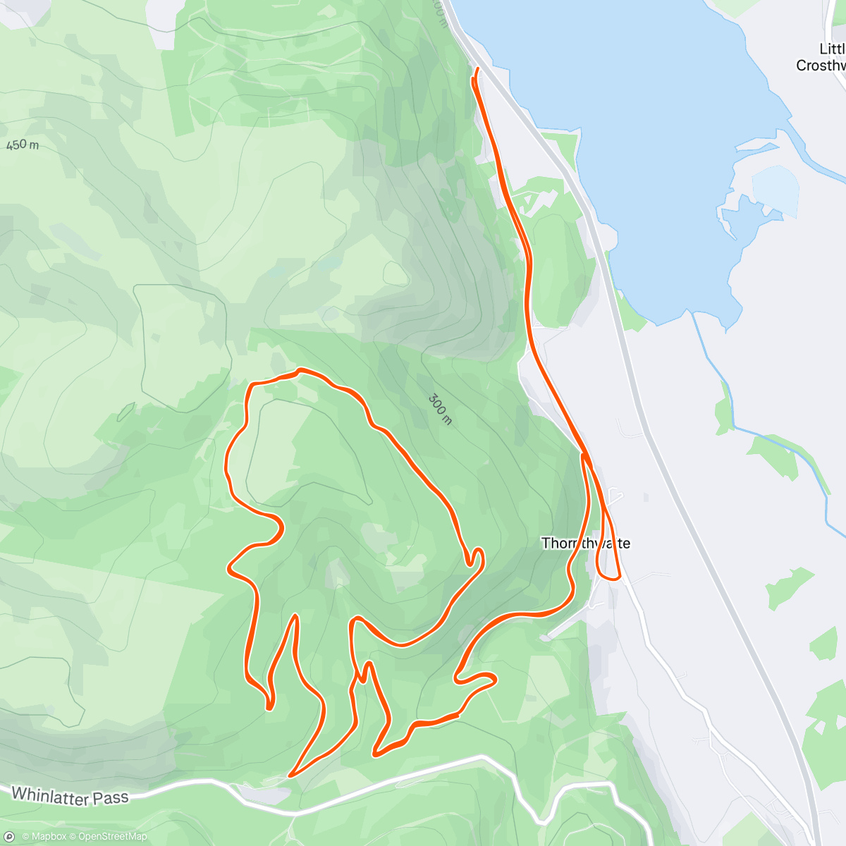 Map of the activity, Weekly Whin