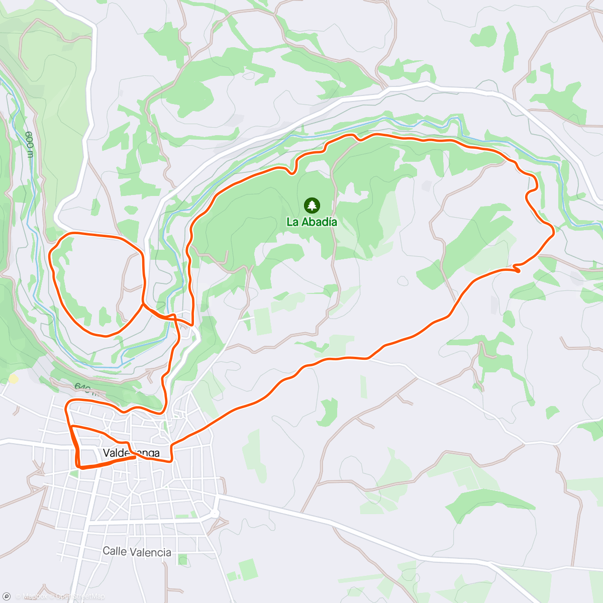 Карта физической активности (10k Circuito CP Valdeganga 2024)