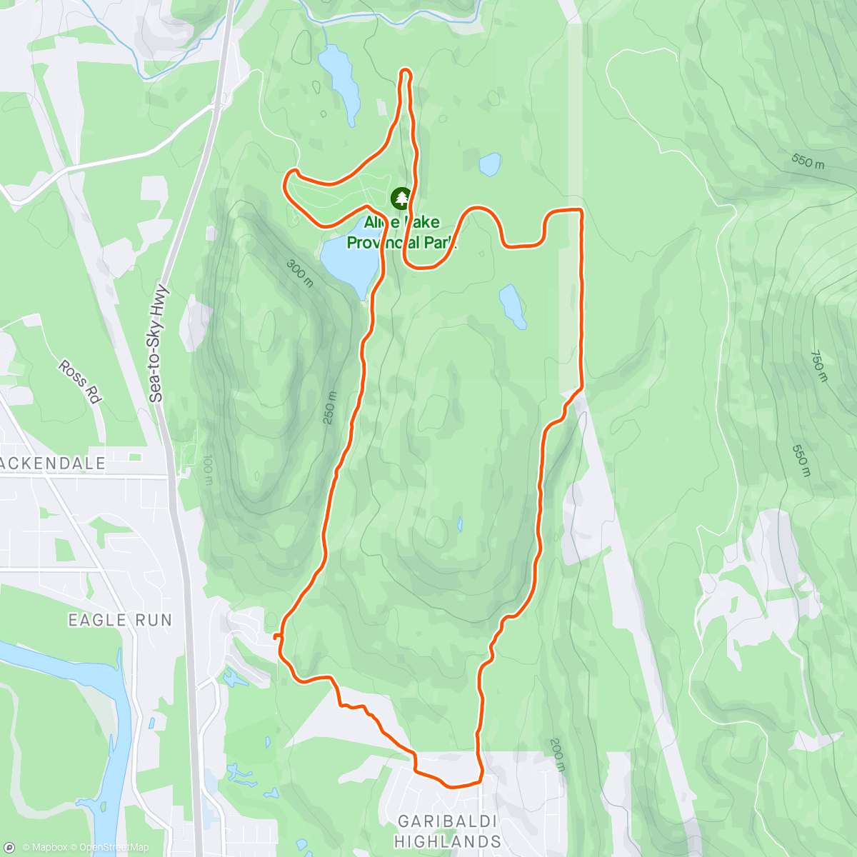 Map of the activity, Afternoon Gravel Ride - sans front brake