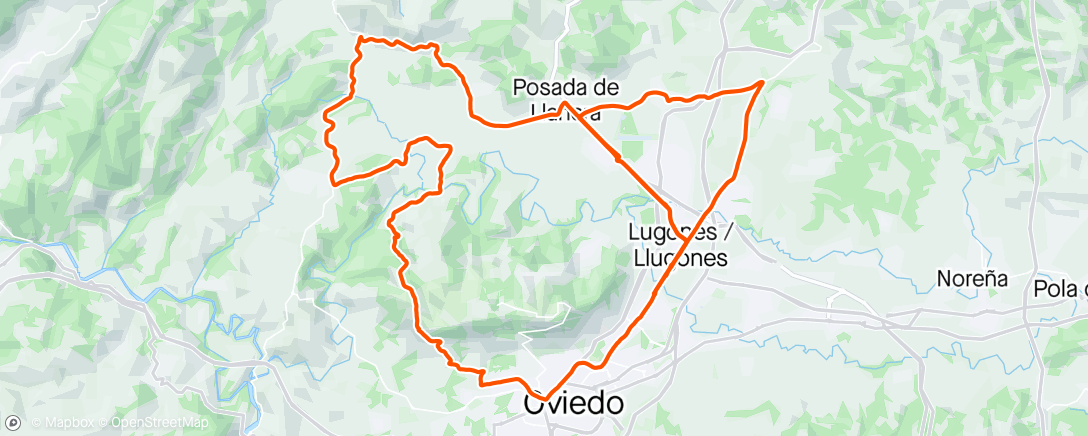 Map of the activity, Viendo la vuelta a en el Violeo
