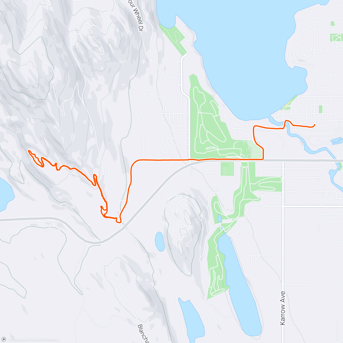 Map of the activity, First bike ride!