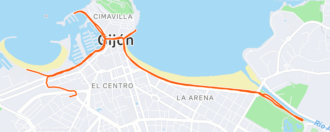 Карта физической активности (Carrera de mañana)