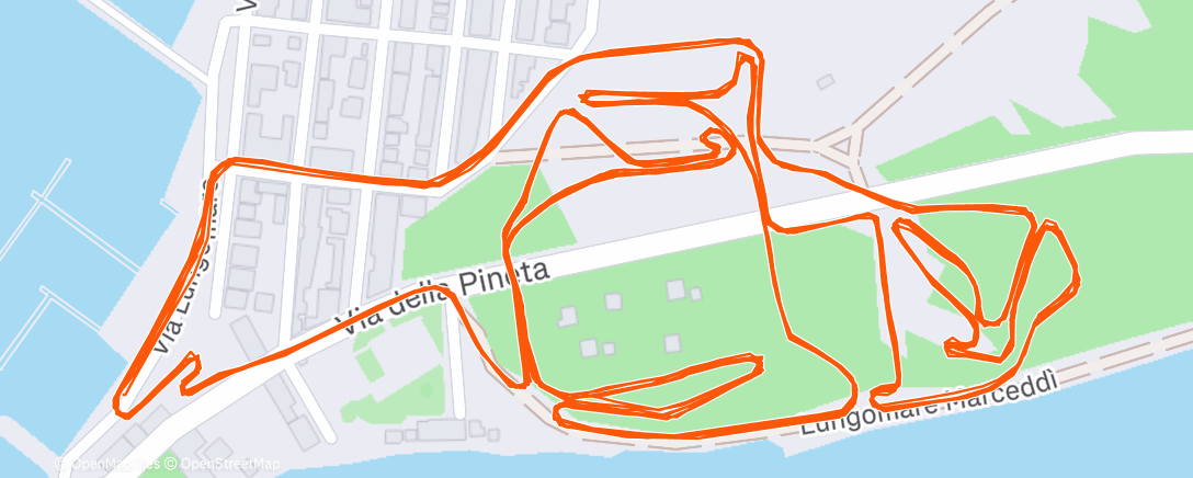 Map of the activity, Wereldbeker Sardinië 🥉