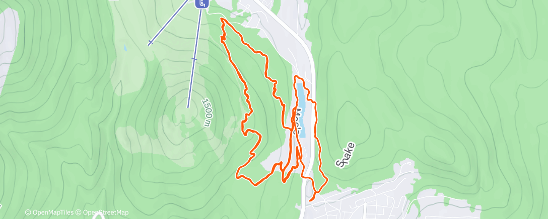 「AM: Snowy Trails」活動的地圖