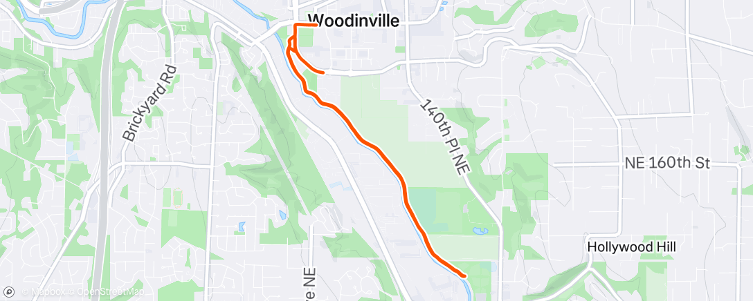 Map of the activity, Lunch Run