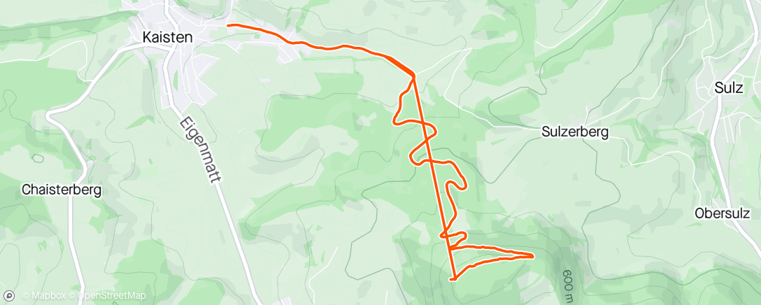 「Evening Hike」活動的地圖