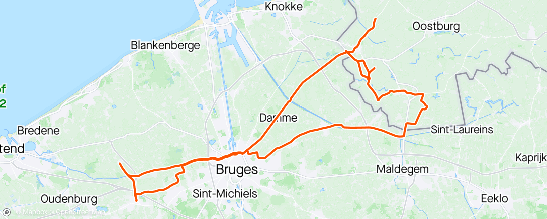 Map of the activity, De Corner Express, Jabbeke 💨💨💨