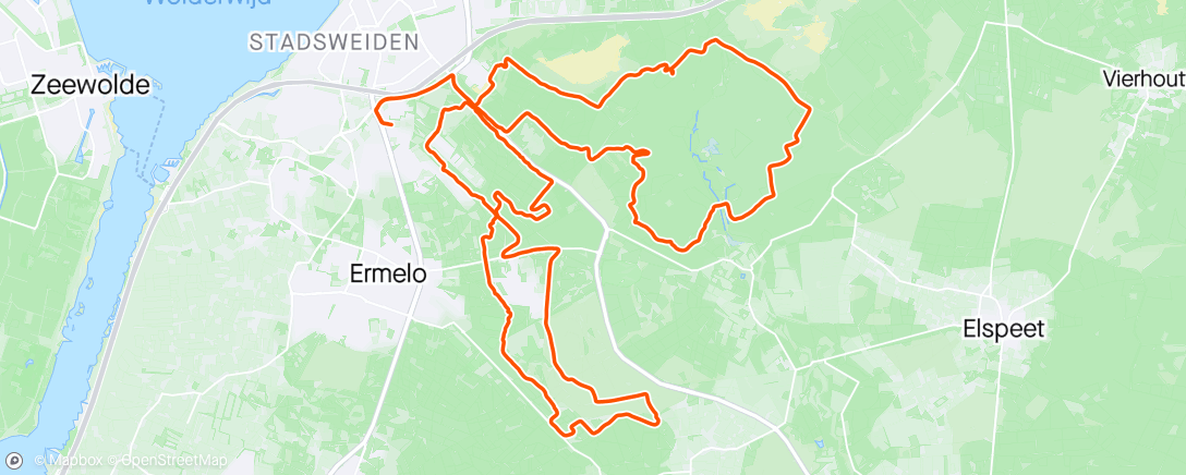 Map of the activity, Harderwijk & Ermelo