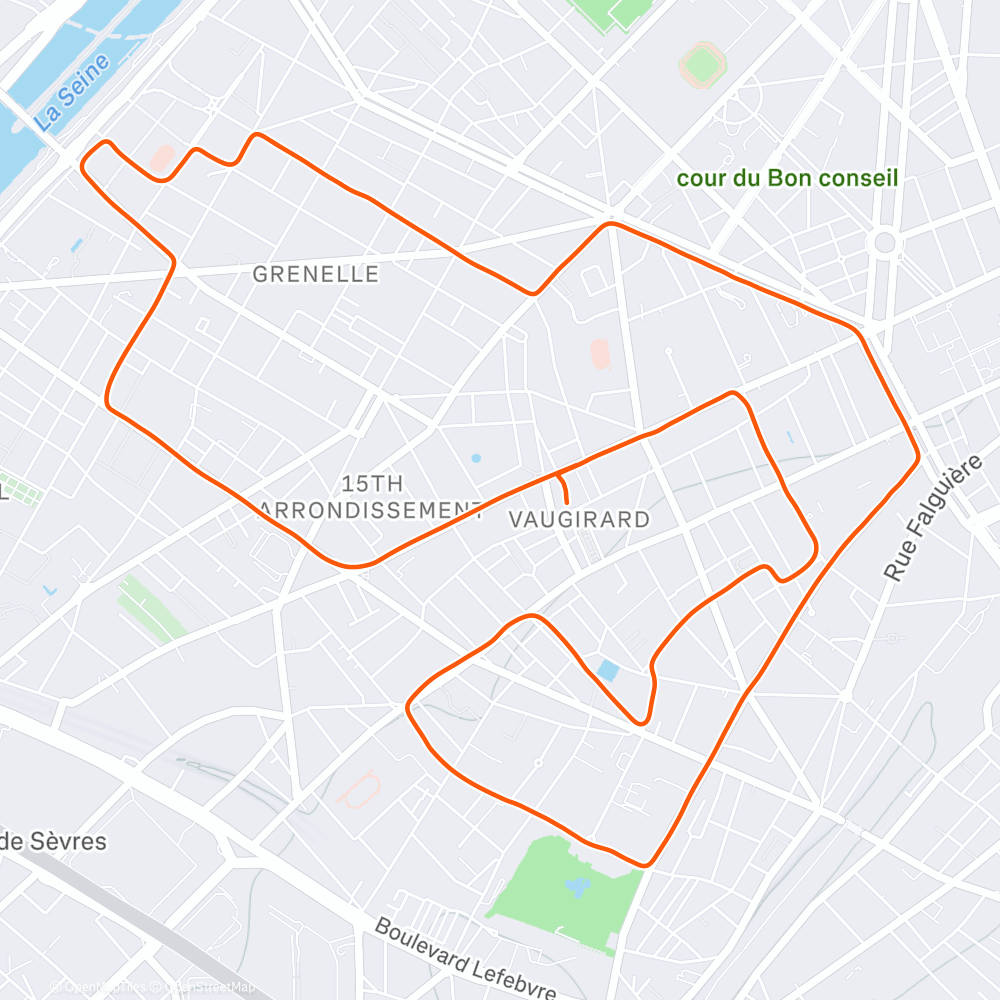 Carte de l'activité