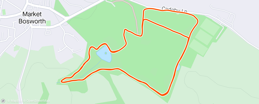 Map of the activity, MB Park Run
