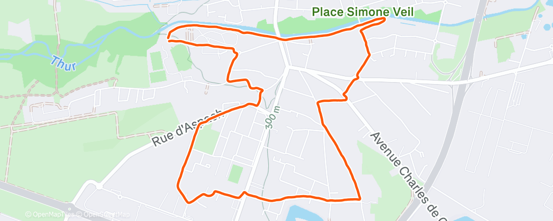 Карта физической активности (Sortie freerun glacée 🥶)