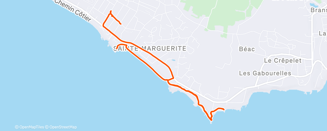 Карта физической активности (Découverte Pornichet)