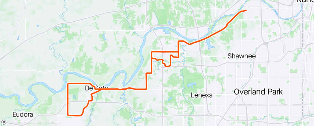 Map of the activity, Birthday Ride 53 at 53