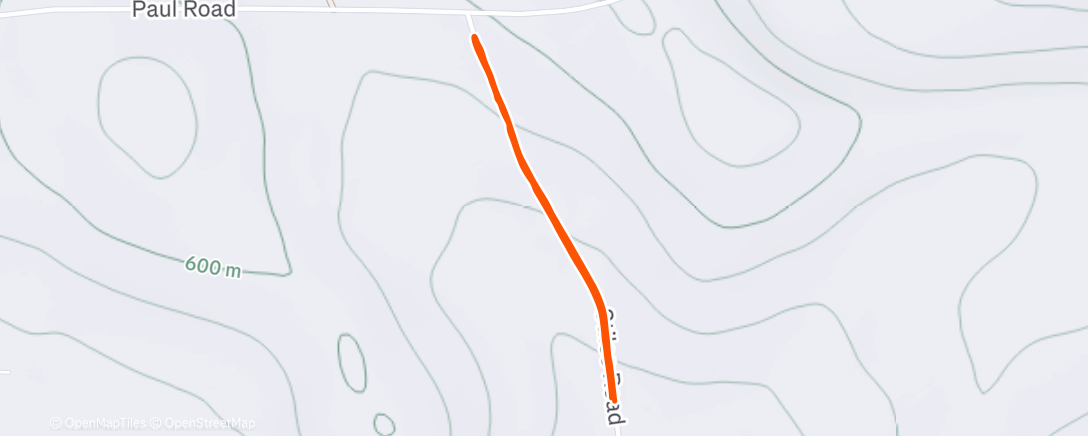 Map of the activity, Afternoon Hike