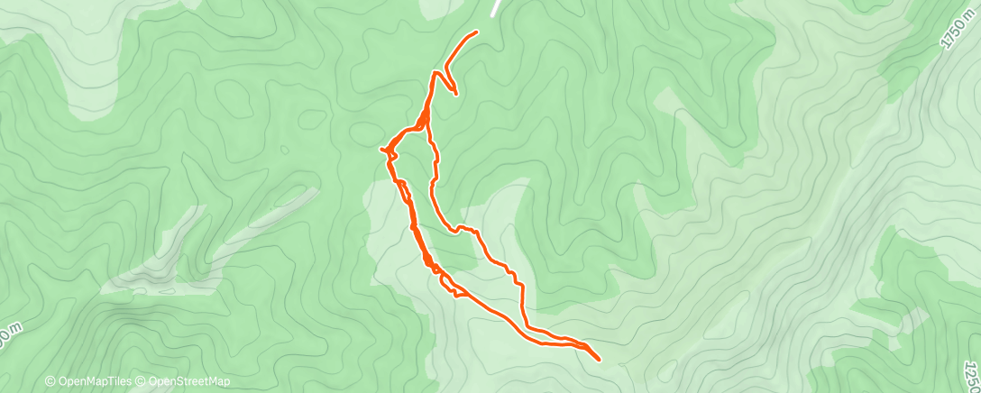 Map of the activity, Morning Backcountry Ski