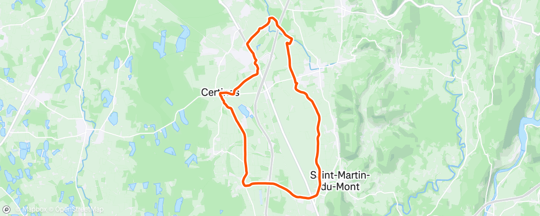 Map of the activity, Sortie longue