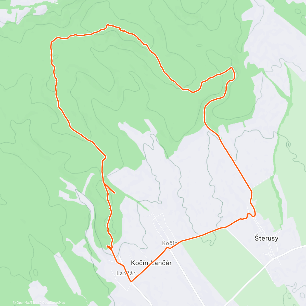 Map of the activity, Orlie skaly 🦅