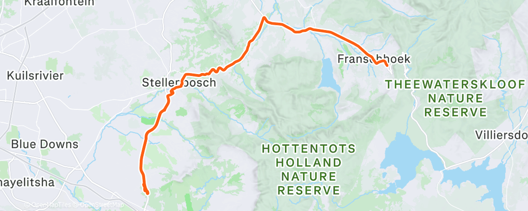 Map of the activity, Morning Ride