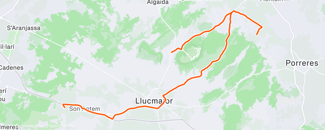 Map of the activity, Rennradfahren