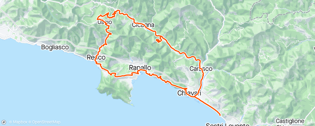 Map of the activity, 10/05/2024 Coreglia Ligure, Liguria, Italy