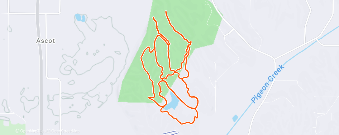 Map of the activity, Hitchcock hills!