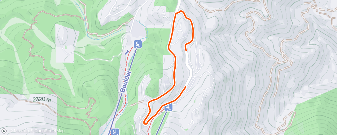 Map of the activity, Morning Run