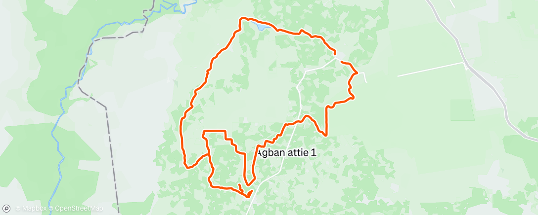 Map of the activity, Sortie VTT le matin ☁