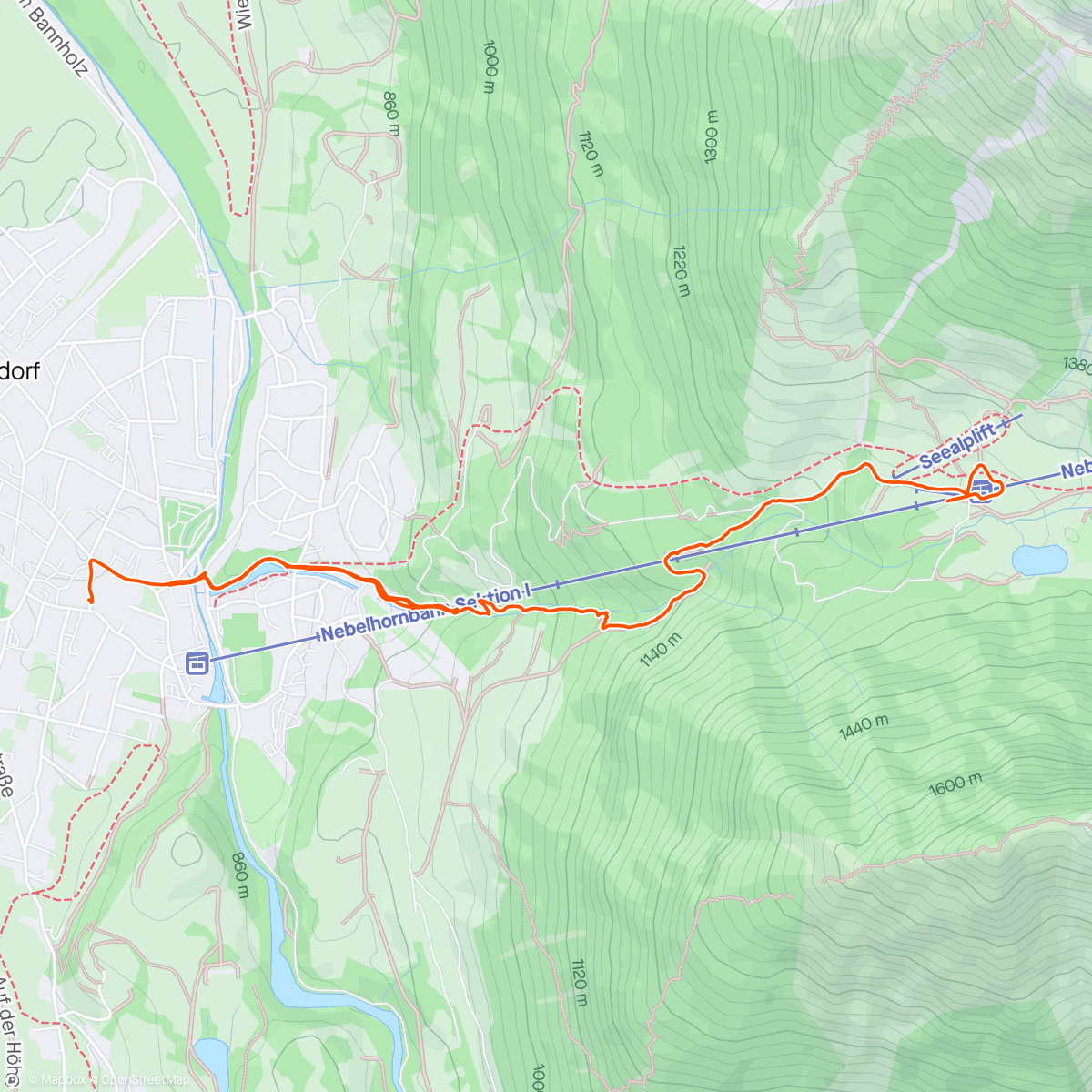 Map of the activity, Seealpe No.80