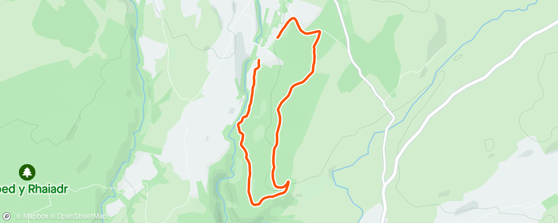 Карта физической активности (Afternoon Trail Run)