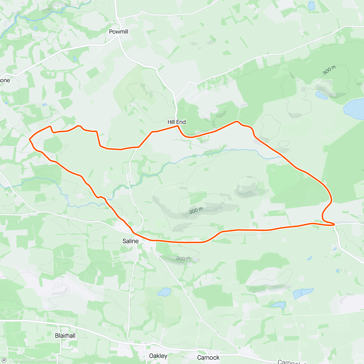 Mapa de la actividad, FulGaz - Saline to Knockhill clockwise