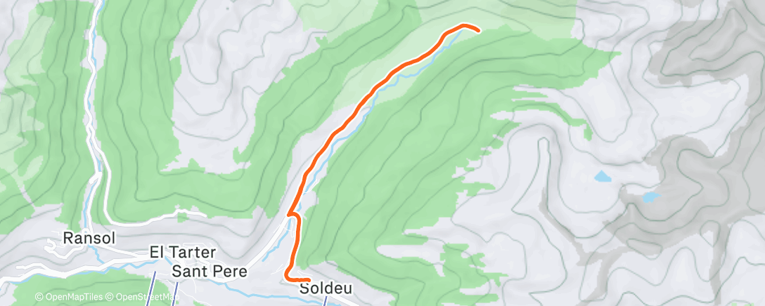 Map of the activity, Took the long way to the coffee shop