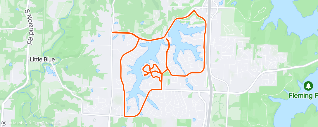 Map of the activity, Lakewood Loops